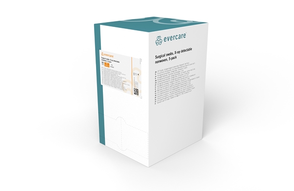 Liina evercare® RTG kuitukanga, 10x40cm oran 5/pss ster 1040 - evercare® - 2