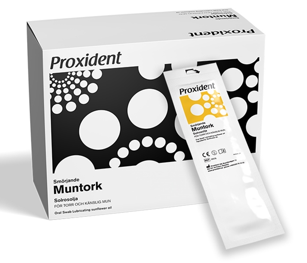 Suun kostutustikku Proxident, auringonkukkaöljy 13cm 24KPL - Proxident