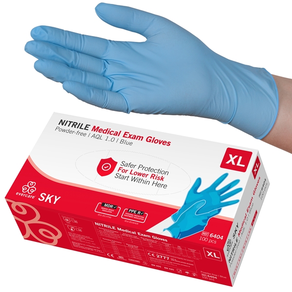 Tutkäsine evercare®nitriili, XL SKY pton 100KPL - evercare®