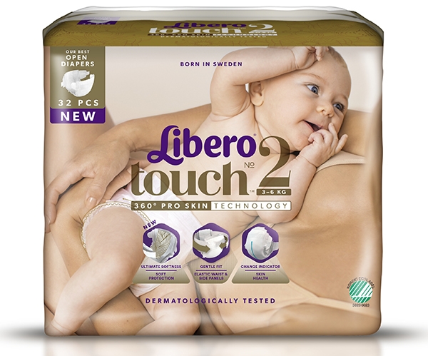 Lastenvaippa Libero Touch 2, 3-6kg 192KPL - Libero