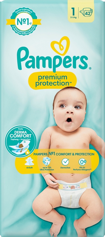 Teippivaippa Pampers New Baby, S1 2-5kg (2x42kpl) 84KPL - Pampers