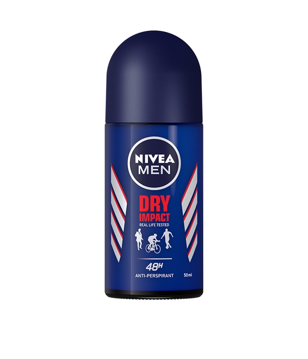 Deodorantti Nivea Dry Impact, roll-on for men 1KPL - Nivea