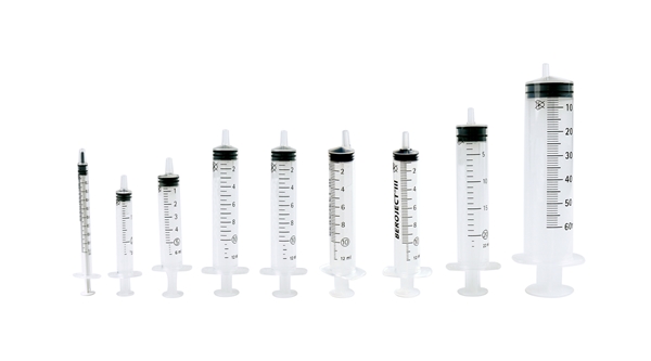 Ruisku luer 3-os Beroject, 20ml 1ml epäkeskeinen 50KPL - Beroject - 3