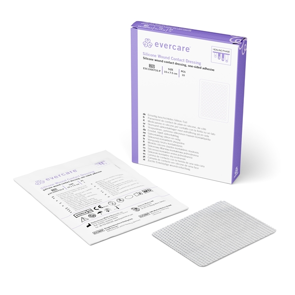 Haavaverkko evercare®silicone 10cmx7,5cm,10kpl, yksipuolinen kiinnitys, 10cmx7,5cm, 10kpl, yksipuol. - evercare®