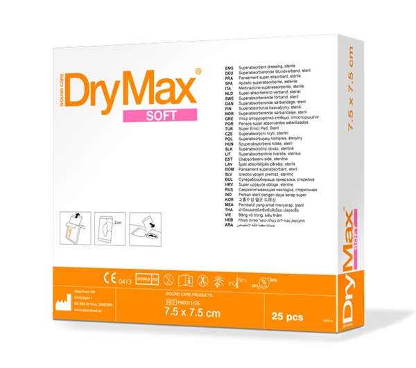 DryMax Soft, 7,5x7,5cm, 10 kpl - DryMax - 1
