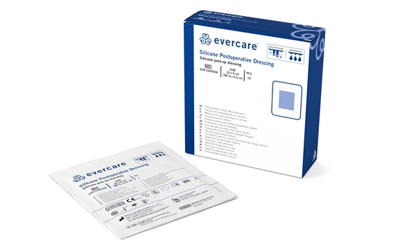 evercare®Silicone Post-Op dressing, 9x10cm, 10 kpl - evercare® - 1