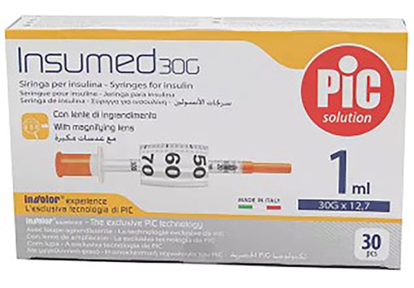 Insuliiniruisku Insumed, 1ml 30Gx12,7mm steriili 30KPL - 2