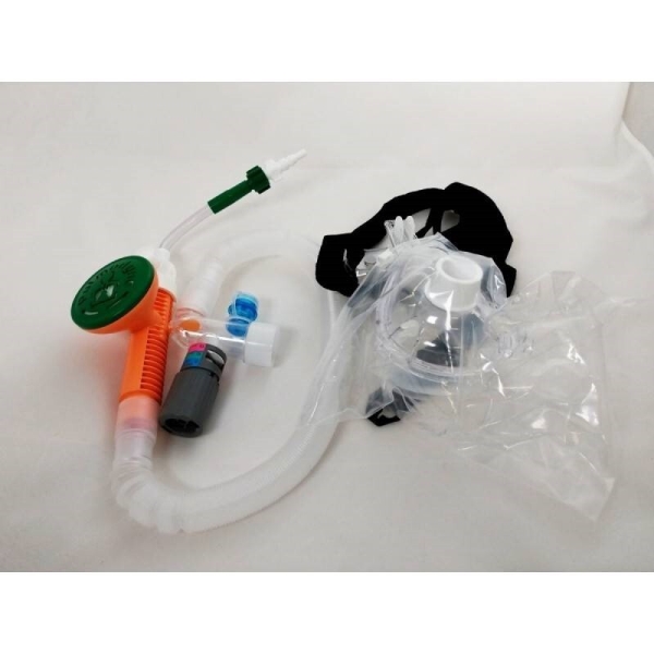 BiTrac ED Mask w/5-SET, AGA,  O2-CPAP Ad. Medium