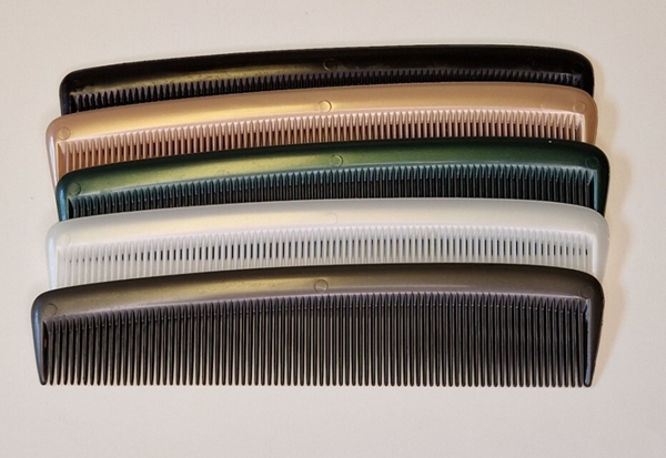 Muovikampa helmiäinen, värivalikoima 12,5cm 72KPL - 1