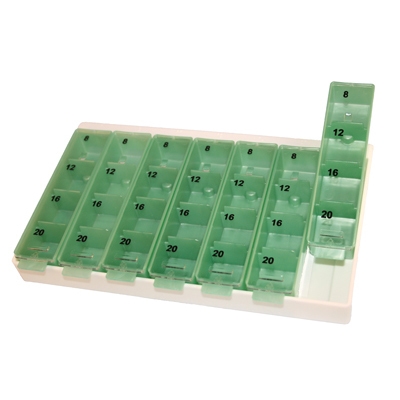 Viikkoannostelija Avukas, vihreä 178x115x23mm 1KPL