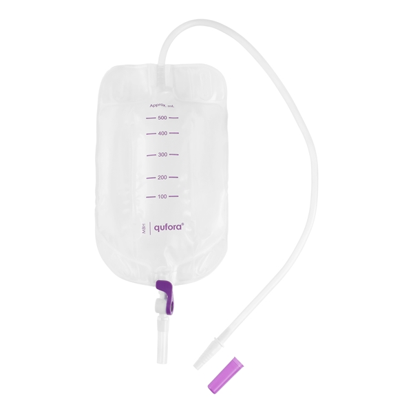 Virtsapussi Qufora raajak, 500ml vipuhana 50cm 10KPL - Qufora