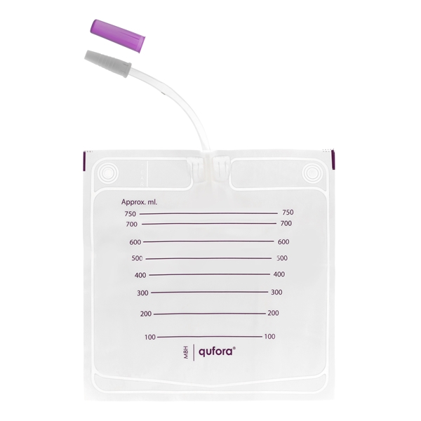 Virtsapussi Qufora ei-tyhj, 750ml kk letku 10cm 25KPL - Qufora