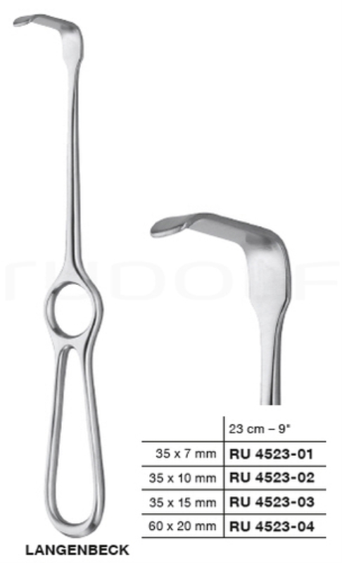 Haka Langenbeck 60x20mm 21cm