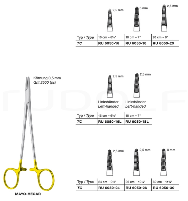 Neulankuljetin Mayo-Hegar 16cm