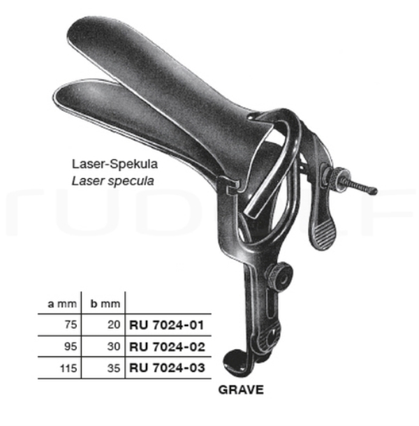 Grave Laser spekula 115x35mm, ankannokka, 1 KPL