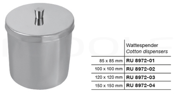 Vanupurkki 120 x 120 mm, kannellinen