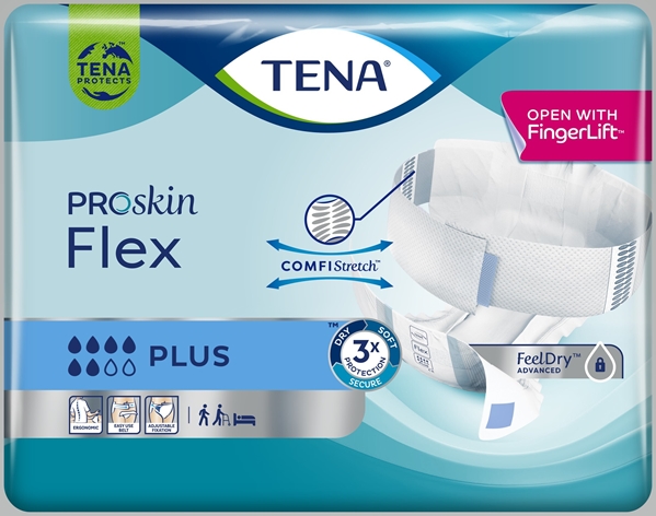 Vyösuoja TENA Flex Plus XL (3x30kpl) 90KPL, XL (3x30kpl) 90KPL - Tena - 2