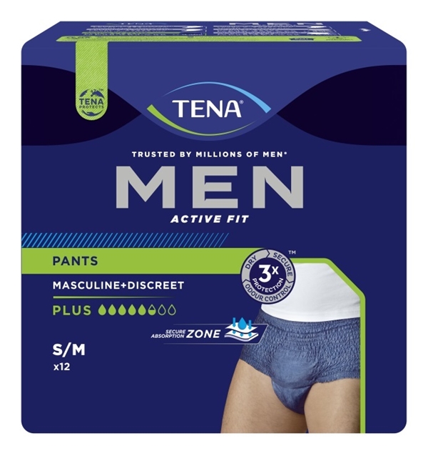 Inkohousut TENA Men ActiveFit, Pants Plus M (4x12) 48KPL - Tena - 2