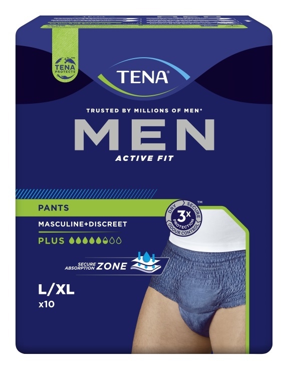 Inkohousut TENA Men ActiveFit, Pants Plus L (4x10) 40KPL - Tena - 2