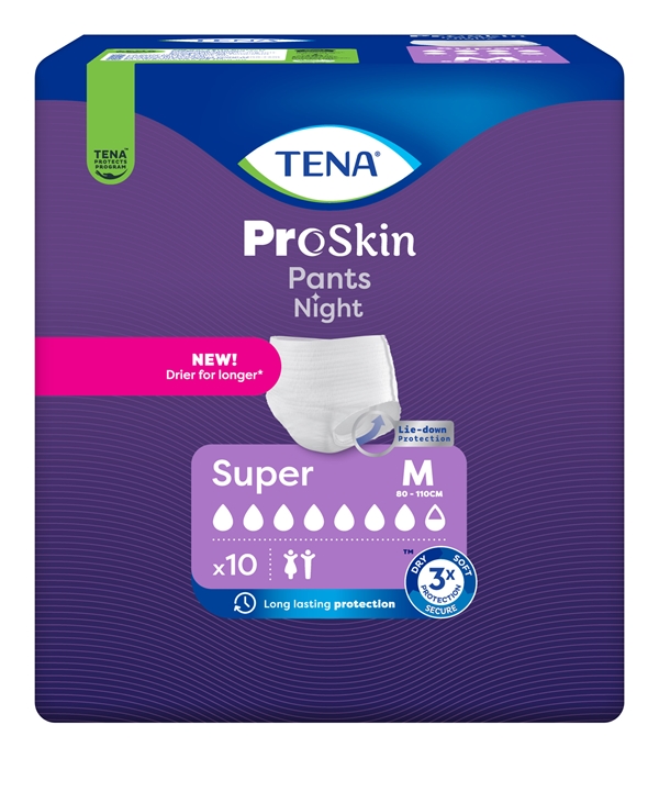 Inkohousut TENA Pants Night, Super M (8x10kpl) 80KPL - Tena - 2