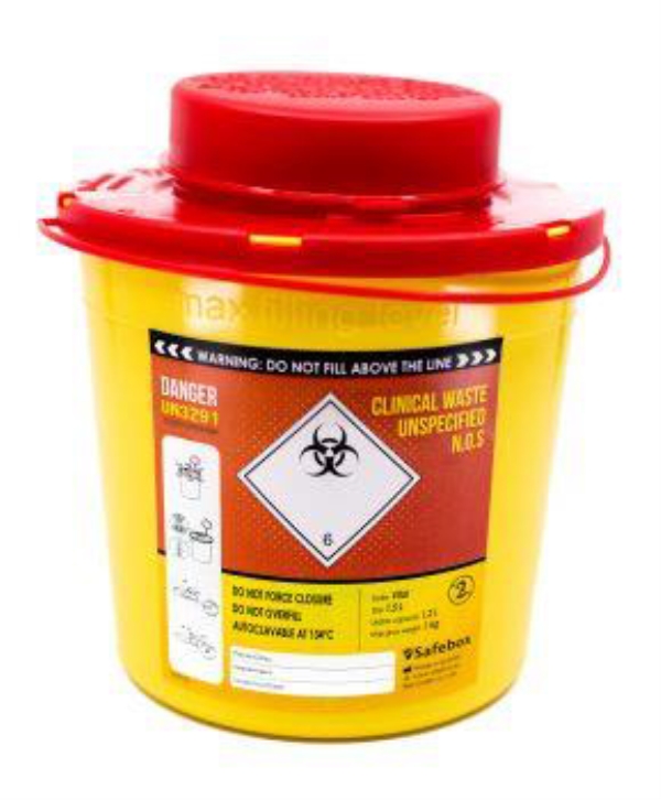 Riskijäteastia 1,5L, SafeBOX vital 1 KPL