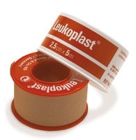 Kangasteippi Leukoplast, 2,5cmx5m huokoinen 12KPL - Leukoplast