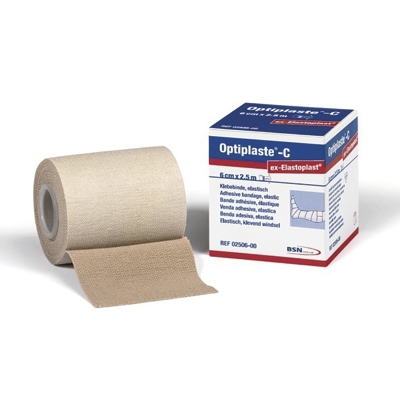 Liimaside Optiplaste C elast, 10cmx2,5m venytetty 4,5m 5KPL