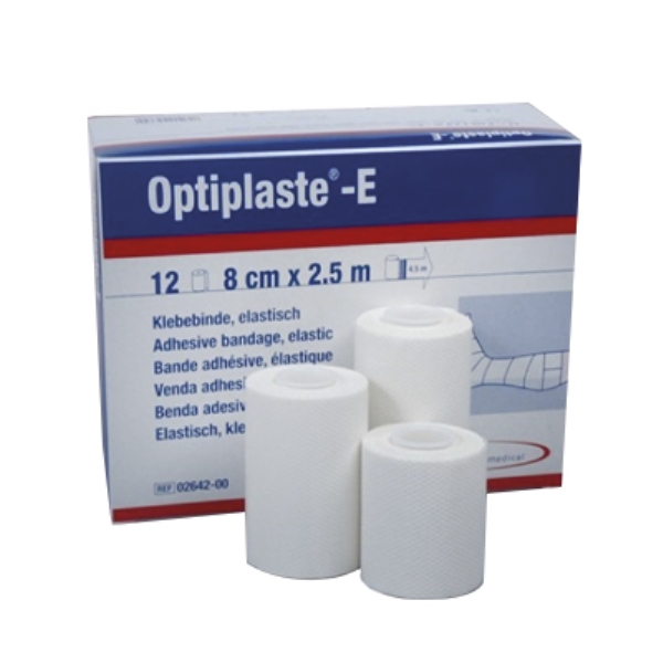 Liimaside Optiplaste E elast, 6cmx2,5m venytetty 4,5m 5KPL