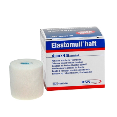 Harsosidos Elastomull Haft, 4cmx4m kiin 10KPL - Elastomull