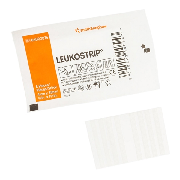 Haavansulkuteippi Leukostrip, 26x102mm ster100kpl - Leukostrip