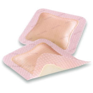 Haavasidos Allevyn Ag Gentle, 12,5x12,5cm Border ster 10KPL