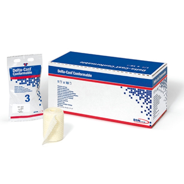 Kipsisidos Delta-Cast Conformable , 10cmx3,6 vihreä synt 10KPL