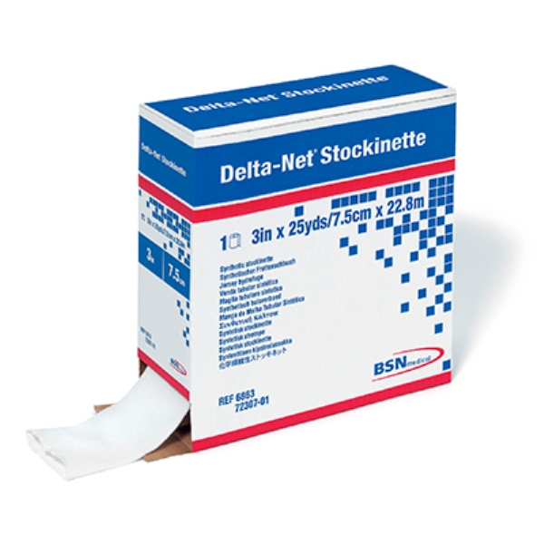 Kipsinalussukka Delta-Net, 2,5cmx22,8m valk 1KPL