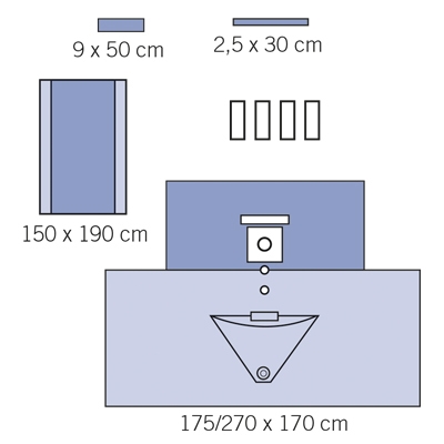 Peittelypakkaus evercare® TUR, Steriili 12KPL - evercare®