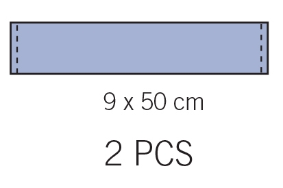 Leikkausteippi evercare®, 9x50cm 2/ps kiin ster 480KPL - evercare®