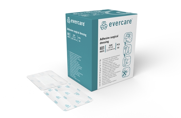 Kiinnit. kirurg.sidos evercare, 5x7cm ster 50KPL - evercare® - 1