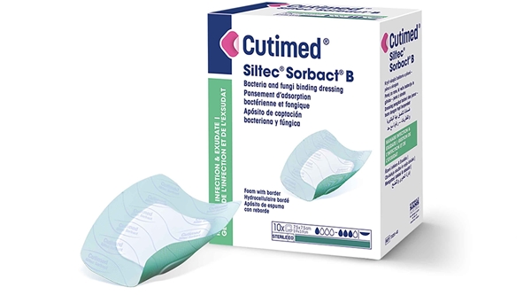 Cutimed Siltec Sorbact® B, 12,5x12,5cm kiinn vaahtos 10kp - 1