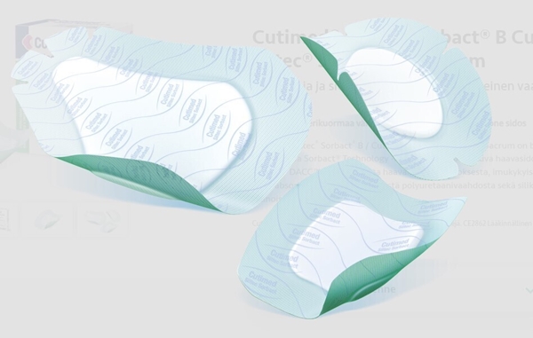 Cutimed Siltec Sorbact® B, Sacrum 23x23cm 5 kpl - 2