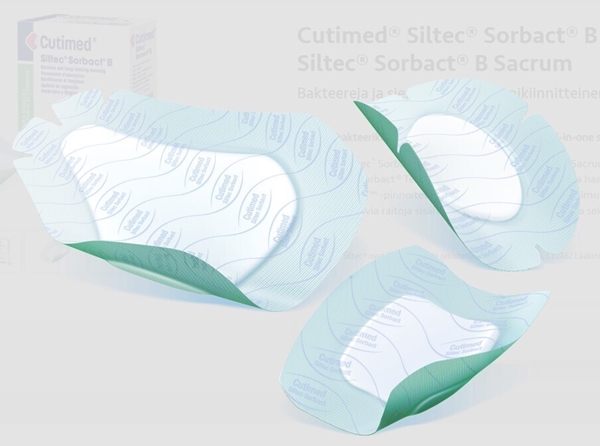 Cutimed Siltec Sorbact® B, Ovaali muoto 7x10cm 10 kpl - 2