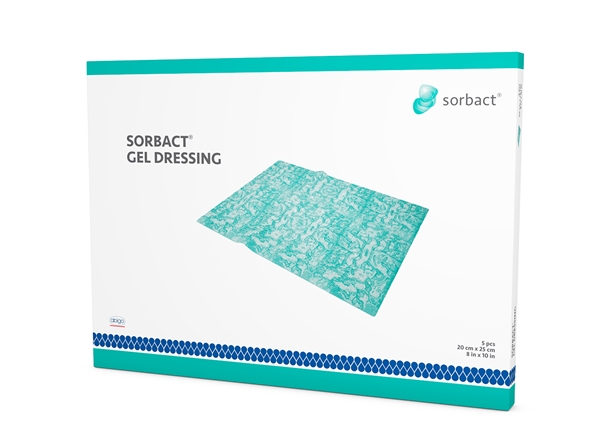 Geelisidos Sorbact, 20x25cm hydrogeelisidos 5 kpl - Sorbact