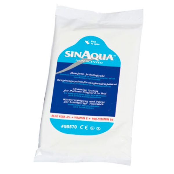 Pesupyyhe Sinaqua, 12/pussi mieto tuoksu 360KPL