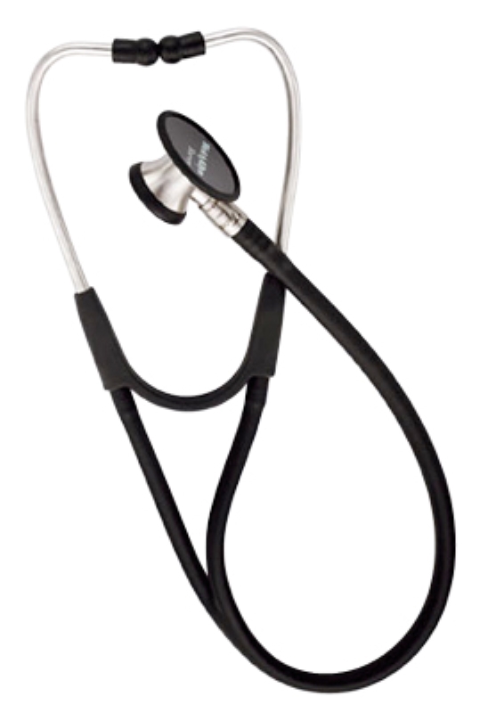 Stetoskoop. Harvey Elite musta, kardiologinen stetoskooppi