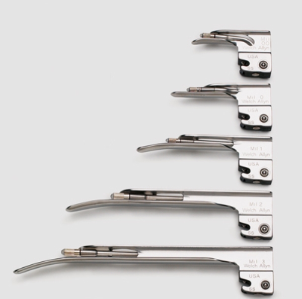 Laryngoskoopin FO lastain no 1, Miller 8mm/79mm