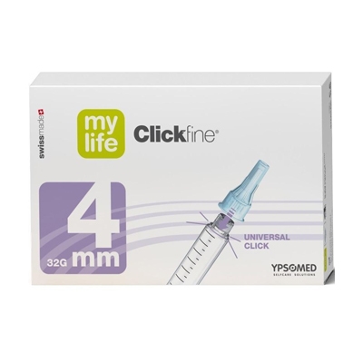 Insuliinikynäneula Ypsomed 4mm, 32Gx4mm Clickfine 100 KPL