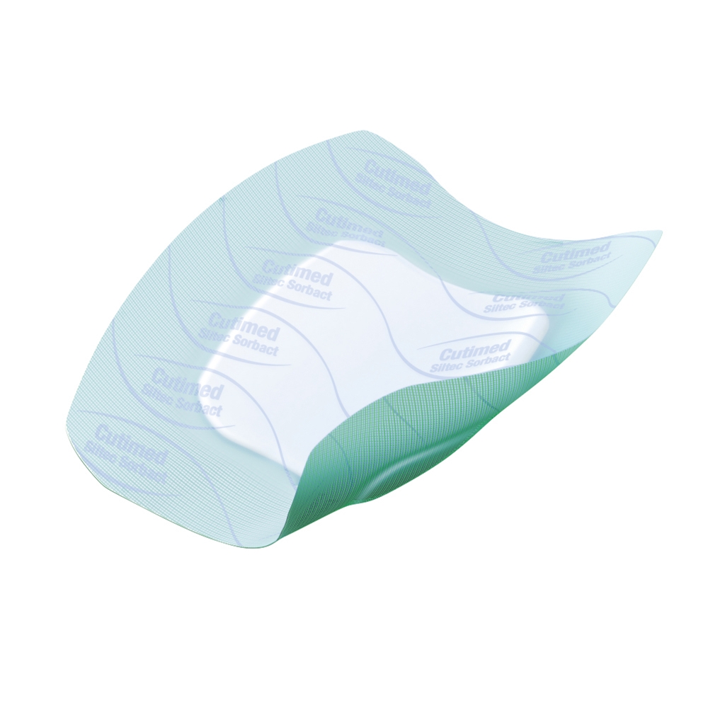 Cutimed Siltec Sorbact® B, 7,5x7,5cm kiinnit vaahtos 10kp - Sorbact