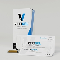 VETIGEL® Hemostaattinen geeli.Tyrehdytä verenvuoto sekunneissa, ilman painamista