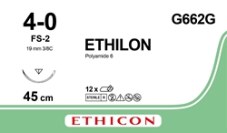 Ommelaine  Ethilon 4-0 FS-2 sulamaton 45cm vihreä 12KPL