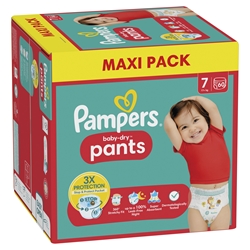 Lasten housuvaippa Pampers BabyDry Pants S7, 17+kg (1x60) 60KPL