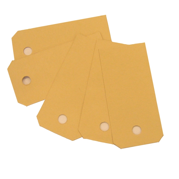 Merkelapper Manilla m/hull, 8x3,8cm (1000)
