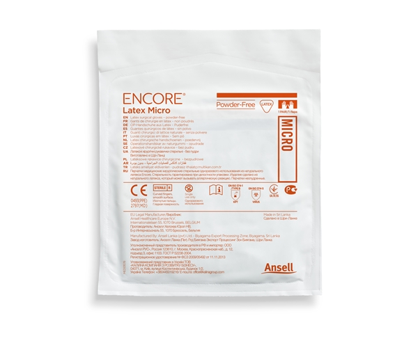 Operasjonshanske Encore Latex, 5,5 Micro pudderfri par - ENCORE - 2